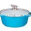 Die-casting high quality ceramic sauce pot casserole cookware ser with induction