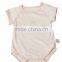 High quality organic cotton plain solid baby bodysuit romper