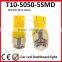 Super Bright T10 194 168 W5W 5050 5LED High Power LED Light Bulb car led light