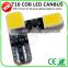 2015 in guangzhou hot 194 168 w5w T10 COB CANBUS 12 CHIPS*2 car LED lights car accessories