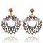 Seedbead Boho Earrings,Hollow Out Boho Earring,Geometric Aztec Diamond Earring,Tribal Earring