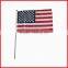 5*8 inches red white flag,roll up flag,silk screen flag