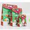 Popular green festival Christmas shopping bag Santa Claus Velcro fancy paper gift bag