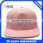 2015 Comfortable flat embroidery pink Snapback Cap supplier