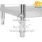 Britain Standard rustproof Stainless Steel Work Table 100x70cm with Upstand adjustable stands