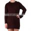 2015 new fashion Plain coloured twist turtleneck sweater