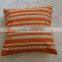 stripe printing Cotton Cushion with PP Filling