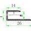Aluminium flooring profile Edge Trim stair nosing-WX014