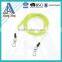 High quality long colorful spiral coil lanyard cable