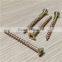 Yellow color self tapping screw
