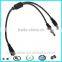 RoHS ul2464 24awg 5.5*2.1mm splitter dc cable