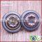 Decorative tow part metal gun with palstic bulk embossed black jeans buttons