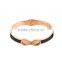 2016 Summer Style Rose Gold Plated Infinity Bangles Jewelry for Women