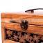 shabby chic solid wood Paulownia cosmetics case, cosmetic box with mirror                        
                                                Quality Choice