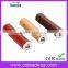 Custom wooden portable mobile power bank 2600mAh in cylindrical shape