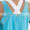 custom women's plain 95% cotton 5% spandex gym stringer singlet
