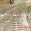 Guide rail curve steel scrap conveyor for food and beverage industry