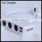 3 Socket Cigarette Lighter Adapter Multi Port Cell Phone Charger