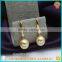 Top quality hot selling south sea shell pearl hoop earrings