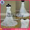 The fashion style fishtail wedding dresses with ruffle organza botton