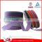 Stitched Ribbon Multicolor Printed White Edge Stitched Grosgrain Ribbon