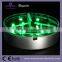 Superior quality Silver Body Color 10CM Remote controlled Wedding LED Centerpiece Lighting