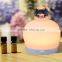 Newest Polystone USB/Battery-powered Fan Aromatherapy Diffuser,Mini Oil Diffuser,Portable Oil Dispenser w/7-color-change Light