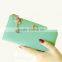 Women Leather Bow Pendant Clutch Long Card Purse Handbag Zip Wallet Bag Holder