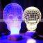 unique acrylic christmas table lamps