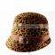 New Style Custom Wool Cap Felt Fedora Leopard Hats For Fashion With Fur Buckle