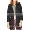 Good quality garments supplier ltweight cotton twill winter wear women classic coat with hoodie