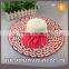 Fashion Ladies Sombrero Flower Visor Summer Sun Floppy Hats Paper Braid Women Straw Hats