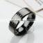 Tungsten steel gun black ring fashion man's ring wedding jewelry 6290008
