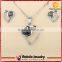 Half Heart Blue Opal China Wholesale Crystal Fashion Jewellery 2015
