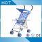 2016 china plastic spray baby pram with freely wheels and footrest