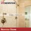 Newstar DIY Honed Marble Basketweave Mosaic Floor Bathroom Pattern Tile