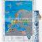 Detailed Europe Map with Scratch off Stickers Large Size Tube Packaging