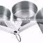 Top Quality 4pcs Stainless Steel Spoon Set Measuring Cup Spoon With Silicon Handle