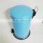 Powder Coated Dustbin 12L Stainless Steel Foot Pedal Trash Can kitchen waste Bin