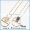 Wholesale 18k gold color meaningful crystal necklace jewellery pendant necklace