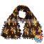20*120 cm neckerchief Milk Fiber Scarves baby pom pom Shawl