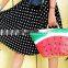 Hottest fashionable Beach bag/ woven beach bag/Beach bag tote for summer 2017, watermelon handpainting