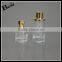 china cosmetic 50ml high quality custom simple crystal glass perfume bottle gold metal cap best sale