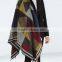 British wind Spring model women scarf joint colors imitated cashmere material 135*145cm female cappa