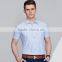Custom hot sale stripes mens shirt slim fit short sleeve mens shirts models