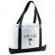 Boat Nylon Tote Bag - features self-fabric handles, a front pocket and comes with your logo.