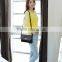 PU Leather Polyester Solid 82694 girls shoulder long strip bag