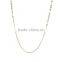 Copper Jewelry Chain Necklace Oval 18K Gold Plated Link Cable Chain With Lobster Claw Clasp 42.0cm Long