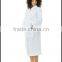 Cotton waffle bathrobe satin style bath gown waffle SPA long down robes