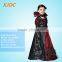 Black hooded long robe style child vampires costume for party time